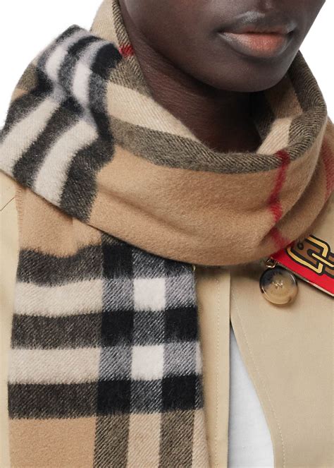 fake burberry giant check scarf|burberry check cashmere scarf sale.